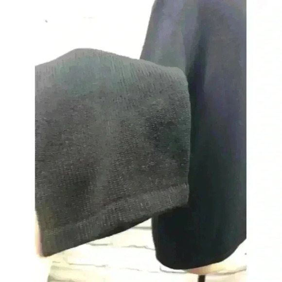 Balenciaga Knit Wool Women's Size 40 Black Long Sleeve Sweater Twist Collar - Picture 5 of 10